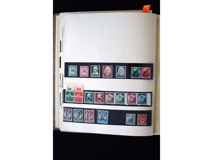 1872/1945, ungebrauchte und gestempelte Sammlung mit u.a. Bl.1, 2 (Randmängel), Dienst, Zusammendrucke etc.