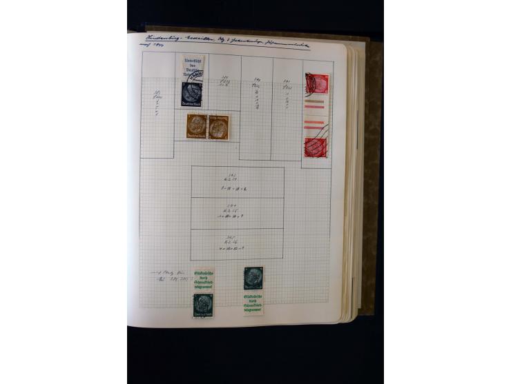 1872/1945, ungebrauchte und gestempelte Sammlung mit u.a. Bl.1, 2 (Randmängel), Dienst, Zusammendrucke etc.