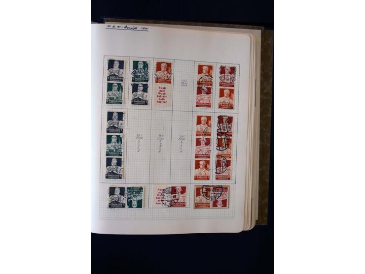1872/1945, ungebrauchte und gestempelte Sammlung mit u.a. Bl.1, 2 (Randmängel), Dienst, Zusammendrucke etc.