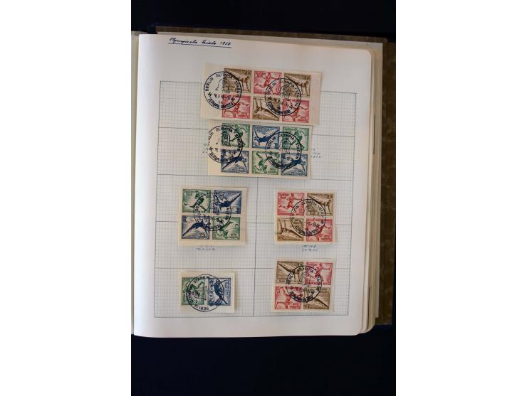 1872/1945, ungebrauchte und gestempelte Sammlung mit u.a. Bl.1, 2 (Randmängel), Dienst, Zusammendrucke etc.