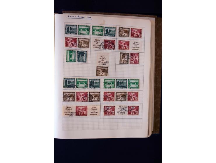 1872/1945, ungebrauchte und gestempelte Sammlung mit u.a. Bl.1, 2 (Randmängel), Dienst, Zusammendrucke etc.