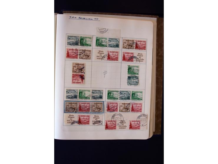 1872/1945, ungebrauchte und gestempelte Sammlung mit u.a. Bl.1, 2 (Randmängel), Dienst, Zusammendrucke etc.