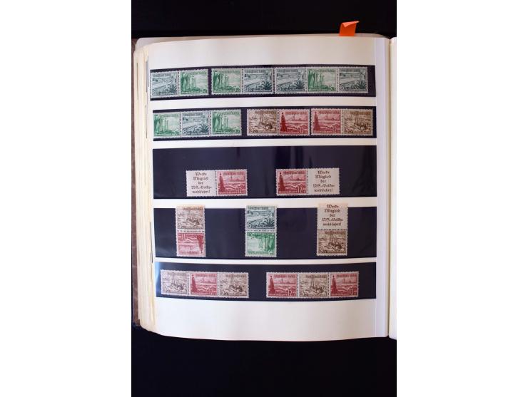 1872/1945, ungebrauchte und gestempelte Sammlung mit u.a. Bl.1, 2 (Randmängel), Dienst, Zusammendrucke etc.