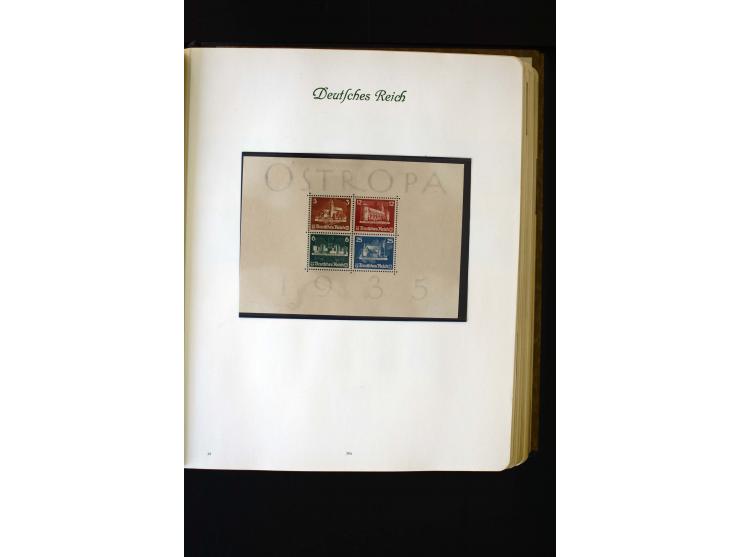 1872/1945, ungebrauchte und gestempelte Sammlung mit u.a. Bl.1, 2 (Randmängel), Dienst, Zusammendrucke etc.