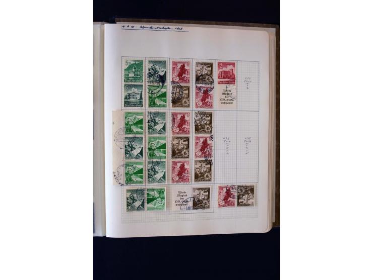 1872/1945, ungebrauchte und gestempelte Sammlung mit u.a. Bl.1, 2 (Randmängel), Dienst, Zusammendrucke etc.