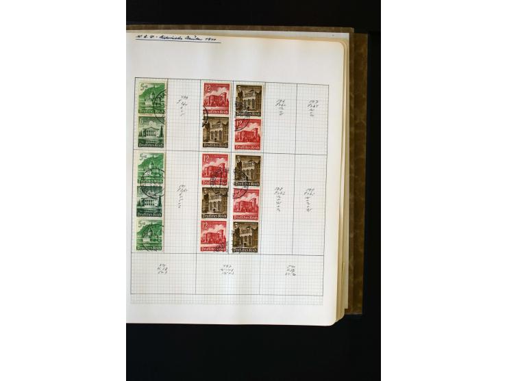 1872/1945, ungebrauchte und gestempelte Sammlung mit u.a. Bl.1, 2 (Randmängel), Dienst, Zusammendrucke etc.