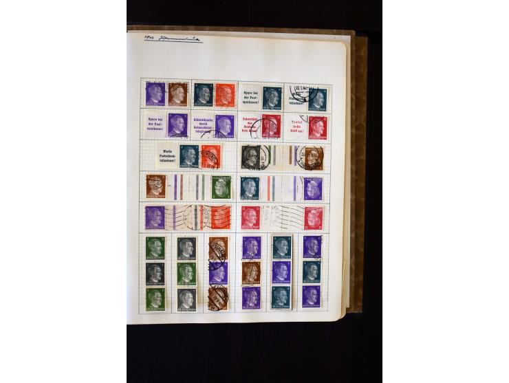 1872/1945, ungebrauchte und gestempelte Sammlung mit u.a. Bl.1, 2 (Randmängel), Dienst, Zusammendrucke etc.