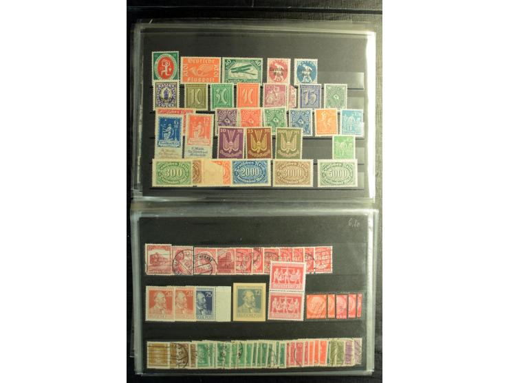 1872/1945, postfrische, ungebrauchte und gestempelte Partie mit u.a. Mi.-Nr. 309Y (Fotobefund Weinbuch BPP), 439X (Fotoattest