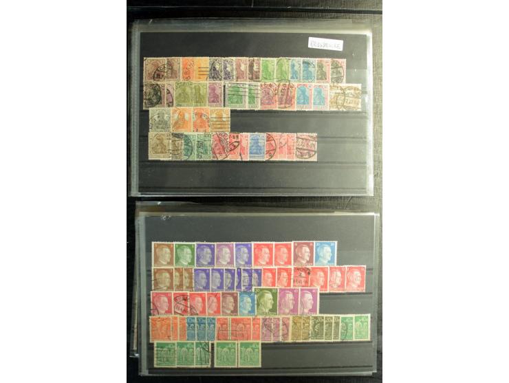 1872/1945, postfrische, ungebrauchte und gestempelte Partie mit u.a. Mi.-Nr. 309Y (Fotobefund Weinbuch BPP), 439X (Fotoattest