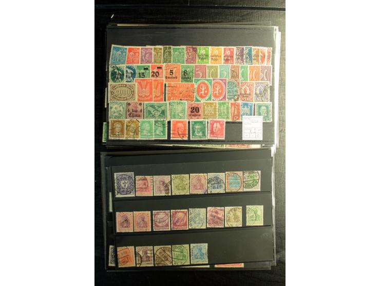 1872/1945, postfrische, ungebrauchte und gestempelte Partie mit u.a. Mi.-Nr. 309Y (Fotobefund Weinbuch BPP), 439X (Fotoattest
