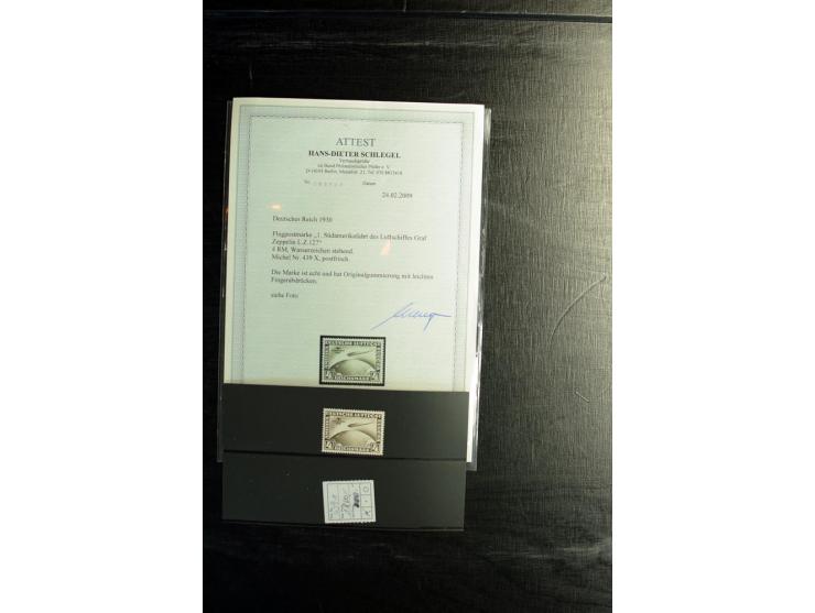 1872/1945, postfrische, ungebrauchte und gestempelte Partie mit u.a. Mi.-Nr. 309Y (Fotobefund Weinbuch BPP), 439X (Fotoattest