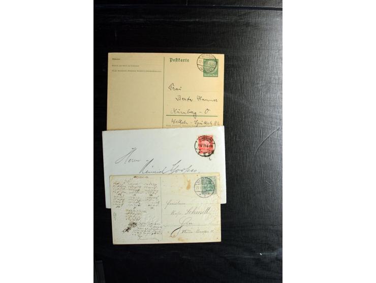 1872/1945, postfrische, ungebrauchte und gestempelte Partie mit u.a. Mi.-Nr. 309Y (Fotobefund Weinbuch BPP), 439X (Fotoattest