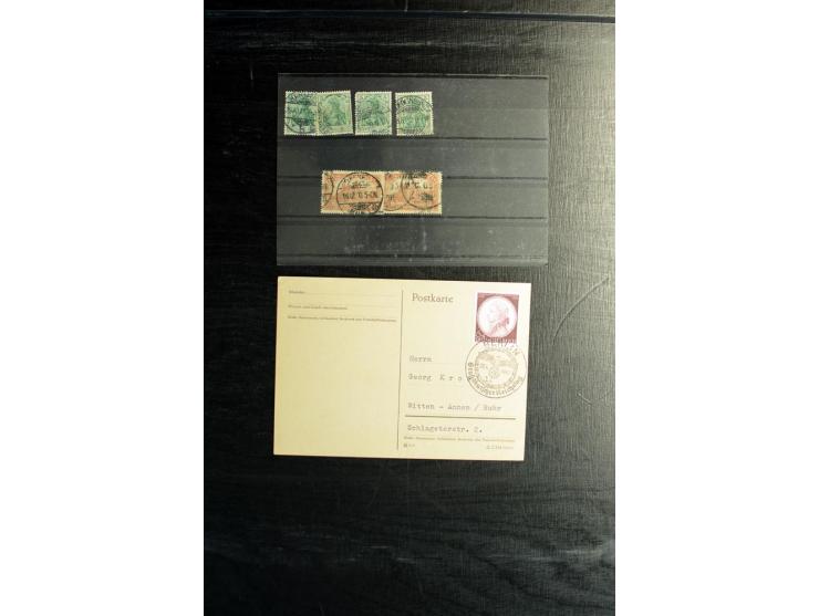 1872/1945, postfrische, ungebrauchte und gestempelte Partie mit u.a. Mi.-Nr. 309Y (Fotobefund Weinbuch BPP), 439X (Fotoattest