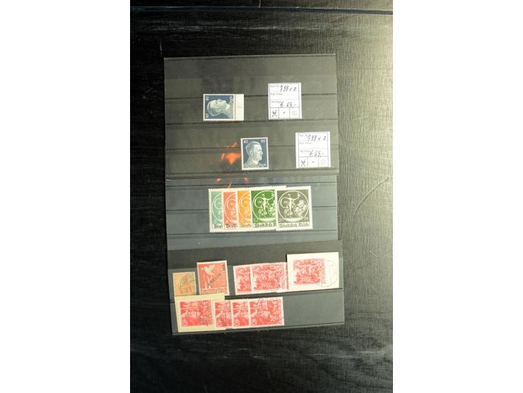 1872/1945, postfrische, ungebrauchte und gestempelte Partie mit u.a. Mi.-Nr. 309Y (Fotobefund Weinbuch BPP), 439X (Fotoattest
