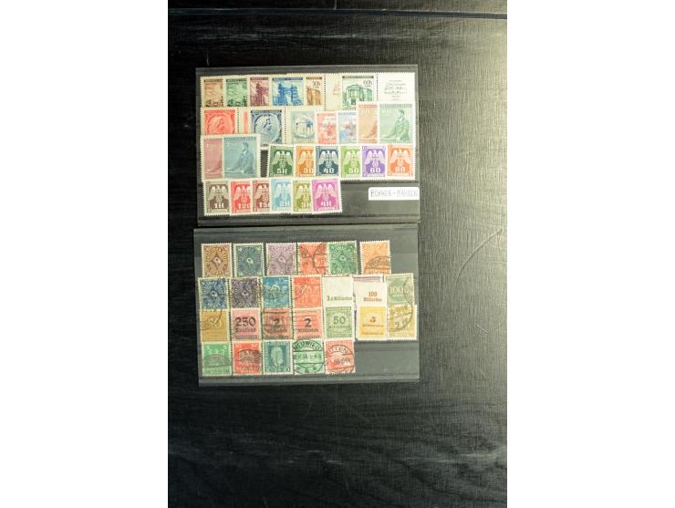 1872/1945, postfrische, ungebrauchte und gestempelte Partie mit u.a. Mi.-Nr. 309Y (Fotobefund Weinbuch BPP), 439X (Fotoattest