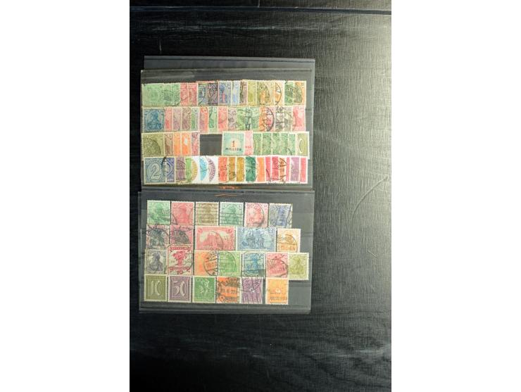 1872/1945, postfrische, ungebrauchte und gestempelte Partie mit u.a. Mi.-Nr. 309Y (Fotobefund Weinbuch BPP), 439X (Fotoattest