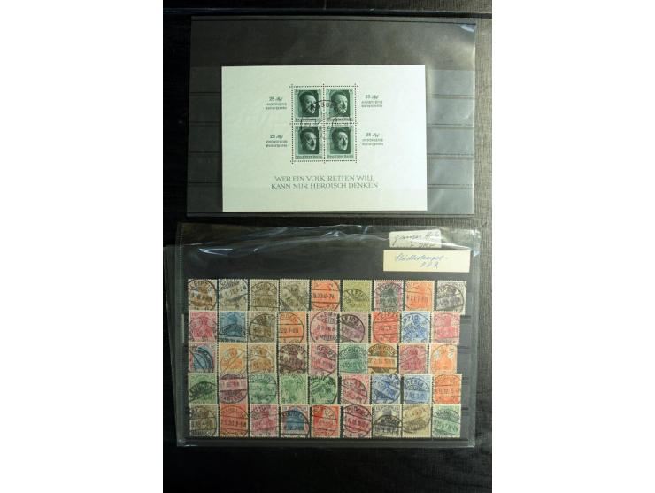 1872/1945, postfrische, ungebrauchte und gestempelte Partie mit u.a. Mi.-Nr. 309Y (Fotobefund Weinbuch BPP), 439X (Fotoattest
