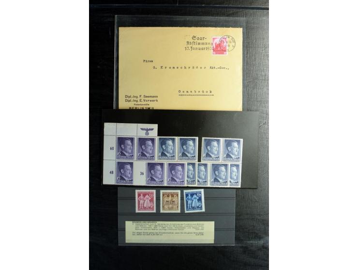 1872/1945, postfrische, ungebrauchte und gestempelte Partie mit u.a. Mi.-Nr. 309Y (Fotobefund Weinbuch BPP), 439X (Fotoattest
