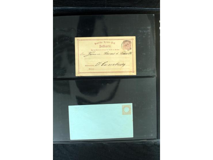 1872/75, Brustschilde-Sammlung, gestempelt mit einigen Briefen und Ganzsachen, dabei 1-12 kpl., 21a, b, c, 23a, b, (24 mit Fa