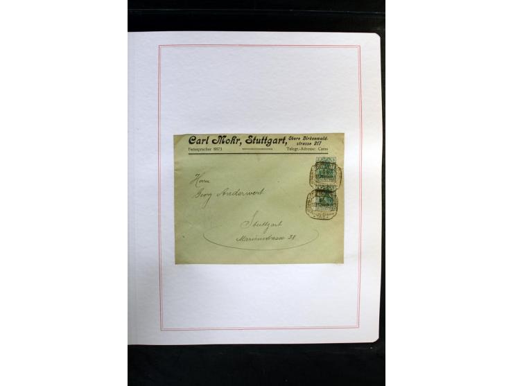 1872/1918, diverse Teil- und Restsammlungen mit meist gestempelten Marken, vielen Briefen und Karten, Schwerpunkt vor 1900, d
