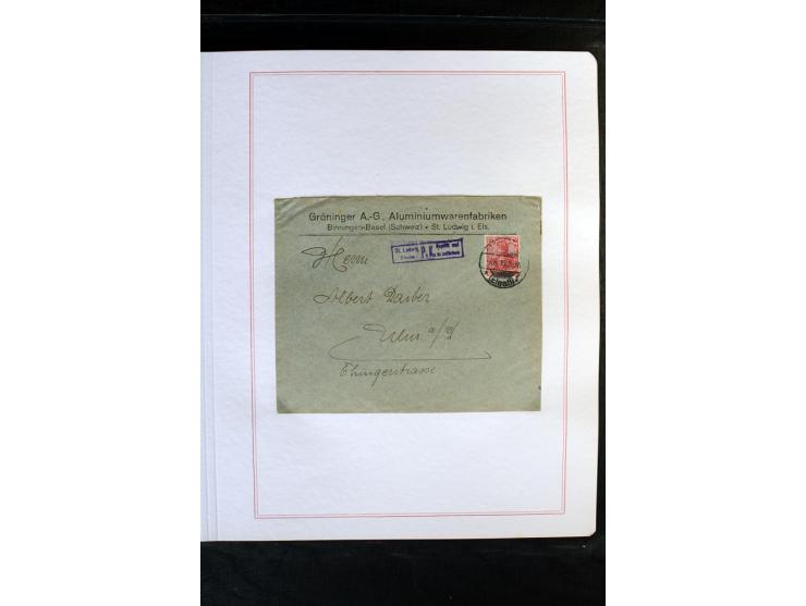 1872/1918, diverse Teil- und Restsammlungen mit meist gestempelten Marken, vielen Briefen und Karten, Schwerpunkt vor 1900, d