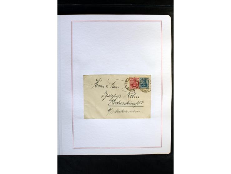 1872/1918, diverse Teil- und Restsammlungen mit meist gestempelten Marken, vielen Briefen und Karten, Schwerpunkt vor 1900, d