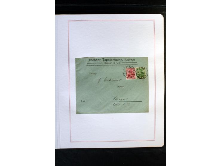 1872/1918, diverse Teil- und Restsammlungen mit meist gestempelten Marken, vielen Briefen und Karten, Schwerpunkt vor 1900, d