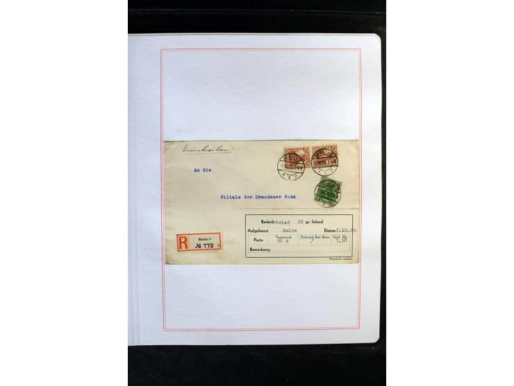 1872/1918, diverse Teil- und Restsammlungen mit meist gestempelten Marken, vielen Briefen und Karten, Schwerpunkt vor 1900, d