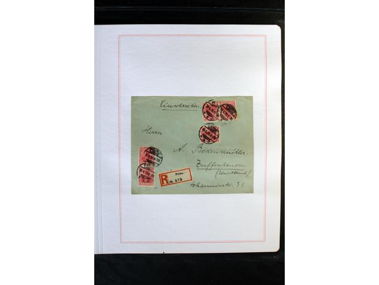 1872/1918, diverse Teil- und Restsammlungen mit meist gestempelten Marken, vielen Briefen und Karten, Schwerpunkt vor 1900, d