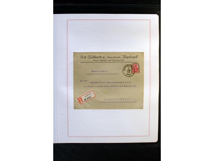 1872/1918, diverse Teil- und Restsammlungen mit meist gestempelten Marken, vielen Briefen und Karten, Schwerpunkt vor 1900, d