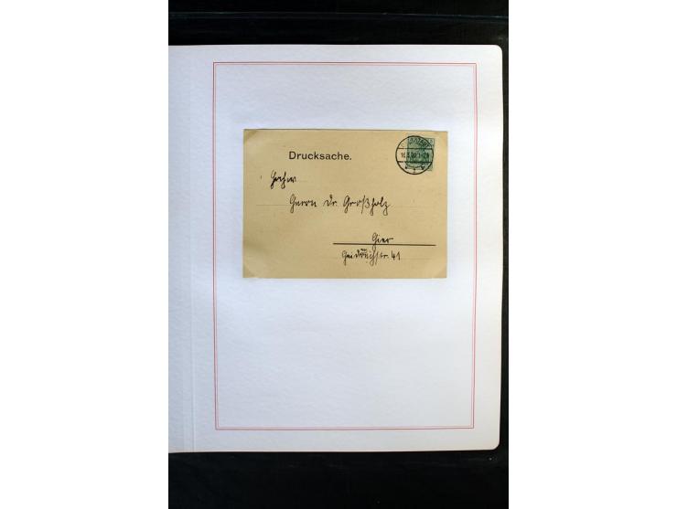 1872/1918, diverse Teil- und Restsammlungen mit meist gestempelten Marken, vielen Briefen und Karten, Schwerpunkt vor 1900, d