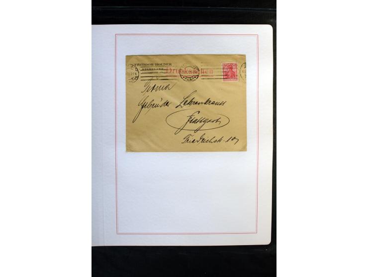 1872/1918, diverse Teil- und Restsammlungen mit meist gestempelten Marken, vielen Briefen und Karten, Schwerpunkt vor 1900, d