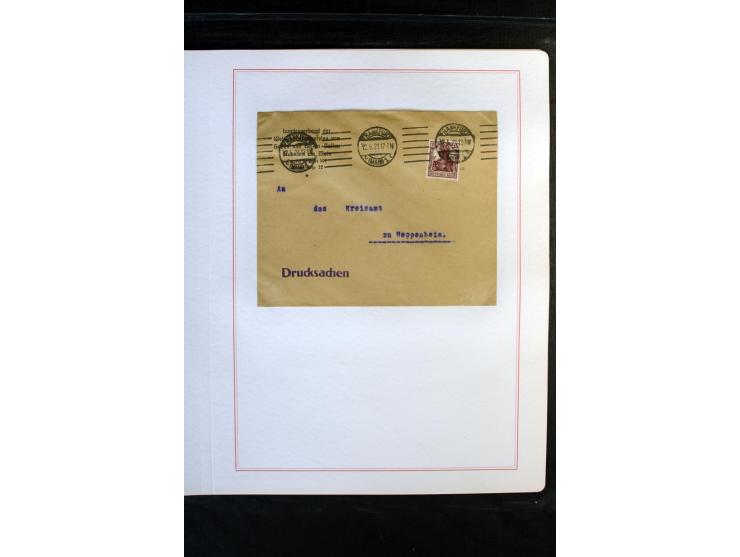 1872/1918, diverse Teil- und Restsammlungen mit meist gestempelten Marken, vielen Briefen und Karten, Schwerpunkt vor 1900, d