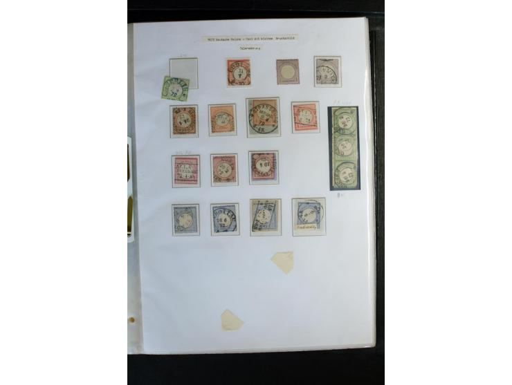 1872/1918, diverse Teil- und Restsammlungen mit meist gestempelten Marken, vielen Briefen und Karten, Schwerpunkt vor 1900, d