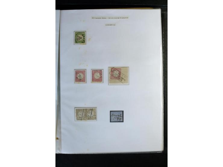 1872/1918, diverse Teil- und Restsammlungen mit meist gestempelten Marken, vielen Briefen und Karten, Schwerpunkt vor 1900, d