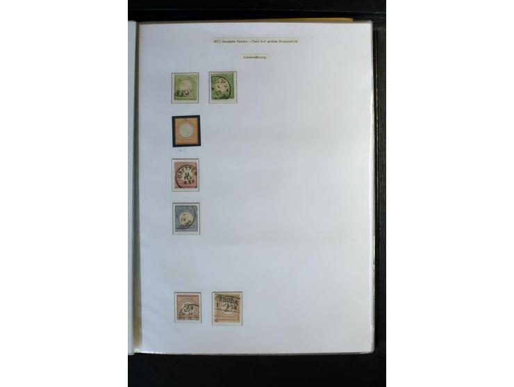 1872/1918, diverse Teil- und Restsammlungen mit meist gestempelten Marken, vielen Briefen und Karten, Schwerpunkt vor 1900, d