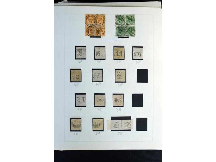 1872/1918, diverse Teil- und Restsammlungen mit meist gestempelten Marken, vielen Briefen und Karten, Schwerpunkt vor 1900, d