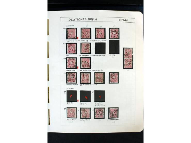 1872/1918, diverse Teil- und Restsammlungen mit meist gestempelten Marken, vielen Briefen und Karten, Schwerpunkt vor 1900, d