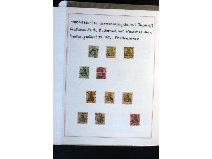 1872/1918, diverse Teil- und Restsammlungen mit meist gestempelten Marken, vielen Briefen und Karten, Schwerpunkt vor 1900, d