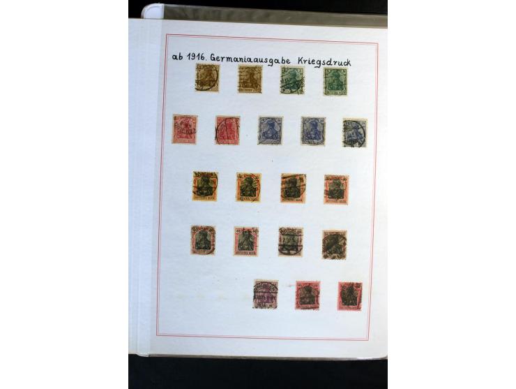 1872/1918, diverse Teil- und Restsammlungen mit meist gestempelten Marken, vielen Briefen und Karten, Schwerpunkt vor 1900, d