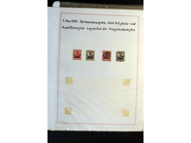 1872/1918, diverse Teil- und Restsammlungen mit meist gestempelten Marken, vielen Briefen und Karten, Schwerpunkt vor 1900, d