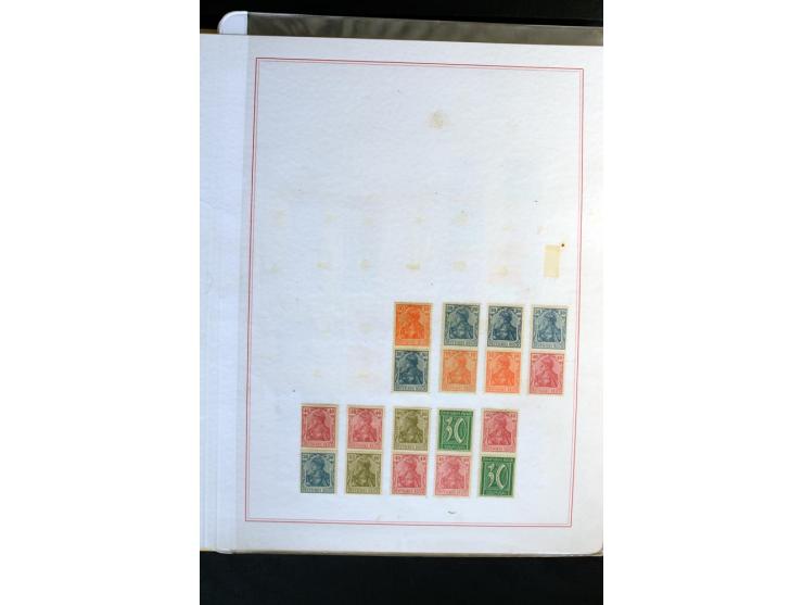1872/1918, diverse Teil- und Restsammlungen mit meist gestempelten Marken, vielen Briefen und Karten, Schwerpunkt vor 1900, d