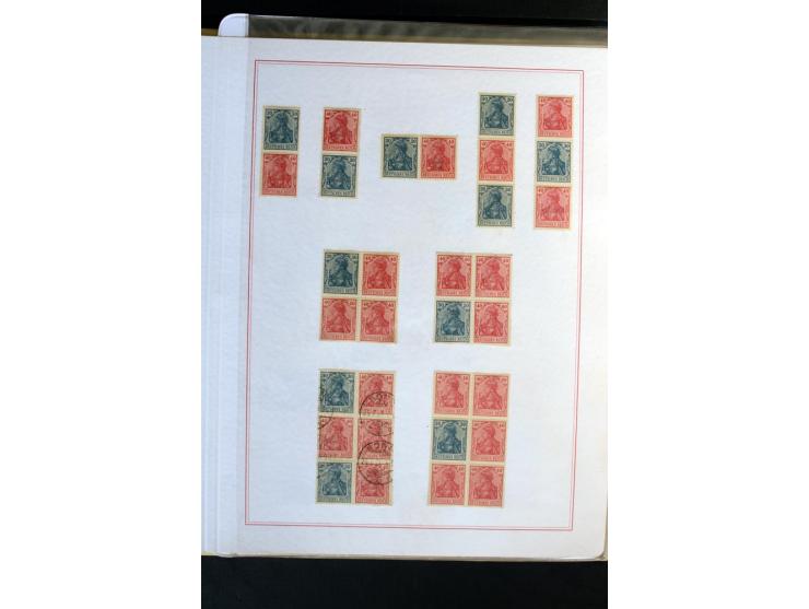 1872/1918, diverse Teil- und Restsammlungen mit meist gestempelten Marken, vielen Briefen und Karten, Schwerpunkt vor 1900, d