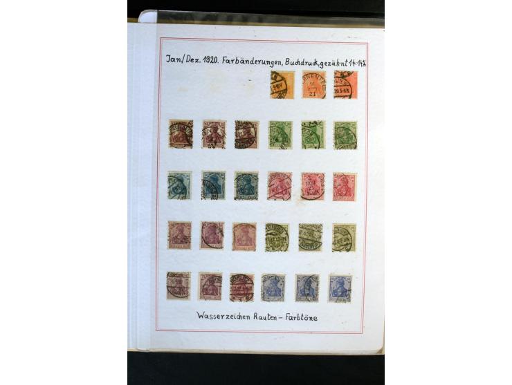 1872/1918, diverse Teil- und Restsammlungen mit meist gestempelten Marken, vielen Briefen und Karten, Schwerpunkt vor 1900, d