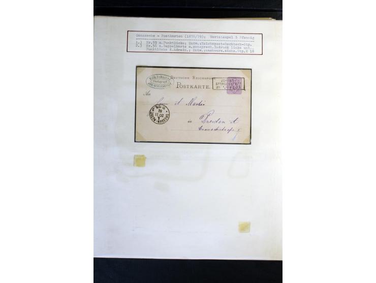 1872/1918, diverse Teil- und Restsammlungen mit meist gestempelten Marken, vielen Briefen und Karten, Schwerpunkt vor 1900, d
