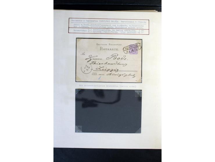 1872/1918, diverse Teil- und Restsammlungen mit meist gestempelten Marken, vielen Briefen und Karten, Schwerpunkt vor 1900, d