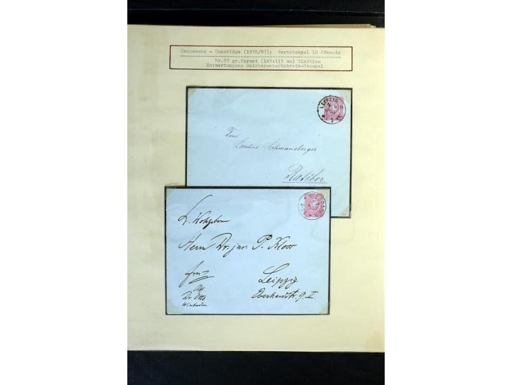 1872/1918, diverse Teil- und Restsammlungen mit meist gestempelten Marken, vielen Briefen und Karten, Schwerpunkt vor 1900, d
