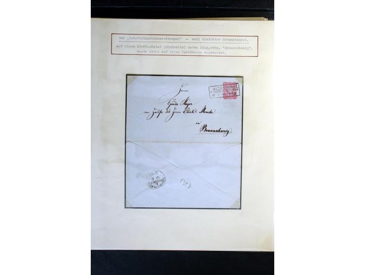 1872/1918, diverse Teil- und Restsammlungen mit meist gestempelten Marken, vielen Briefen und Karten, Schwerpunkt vor 1900, d