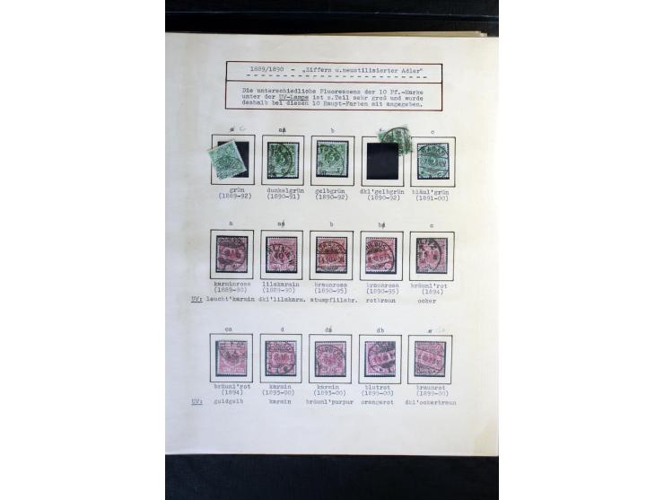 1872/1918, diverse Teil- und Restsammlungen mit meist gestempelten Marken, vielen Briefen und Karten, Schwerpunkt vor 1900, d
