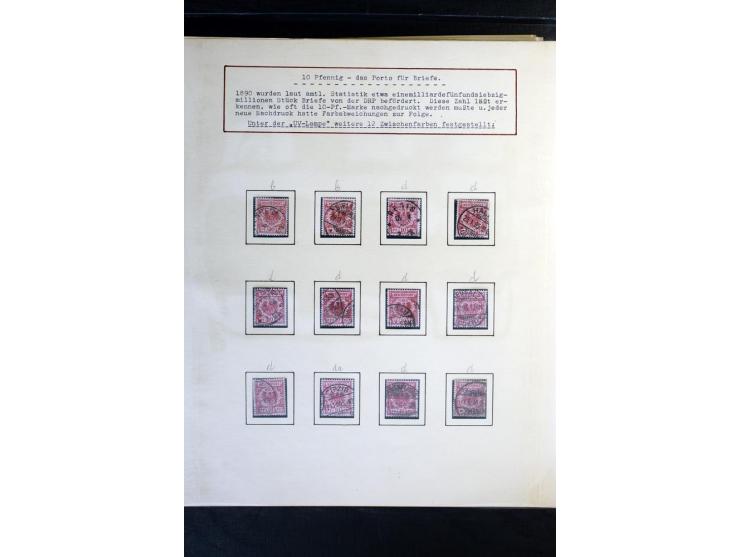 1872/1918, diverse Teil- und Restsammlungen mit meist gestempelten Marken, vielen Briefen und Karten, Schwerpunkt vor 1900, d